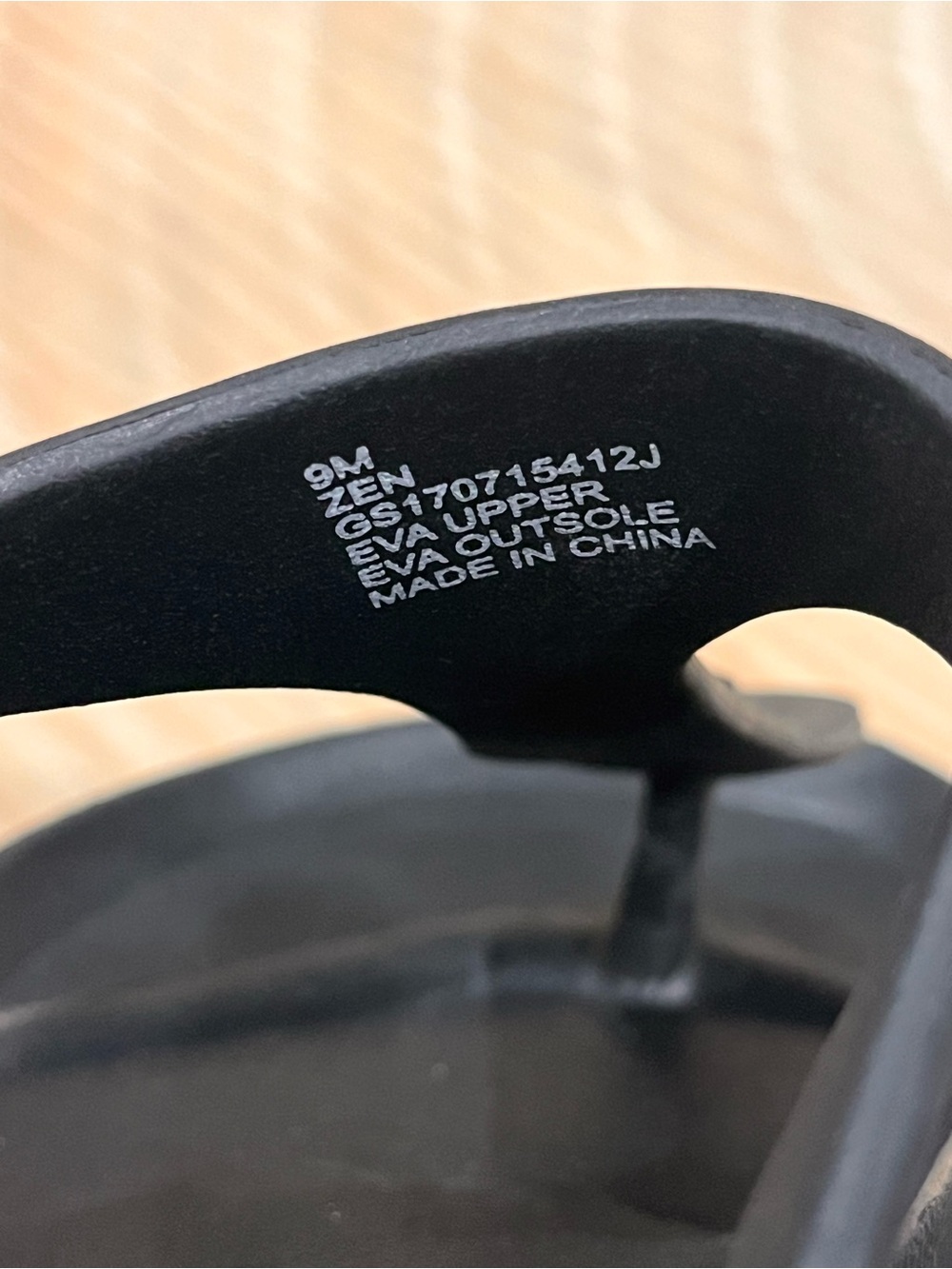 MIA Zen Matte Black Toe-Post Sandals Slides Sz 9 - Picture 4 of 7
